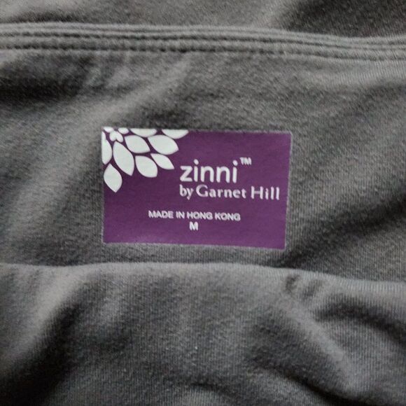 Zinni by Garnet Hill grey Capri Leggings Size medium - Picture 3 of 5